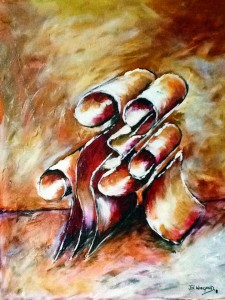 P3 PAINTING Oil on Canvas board - Family - Abstract         